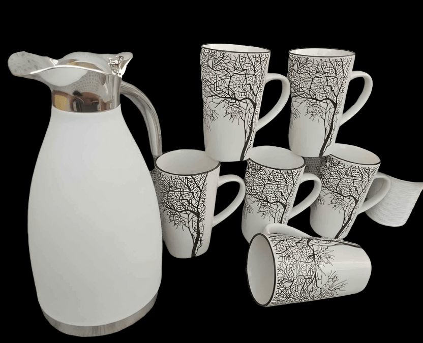 Ceramic Mugs For Tea/Coffee Set(6) - Sallivo
