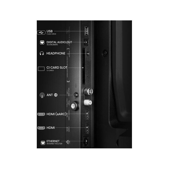 Hisense 32 inch A4 Smart TV HD New Model - Black - Sallivo