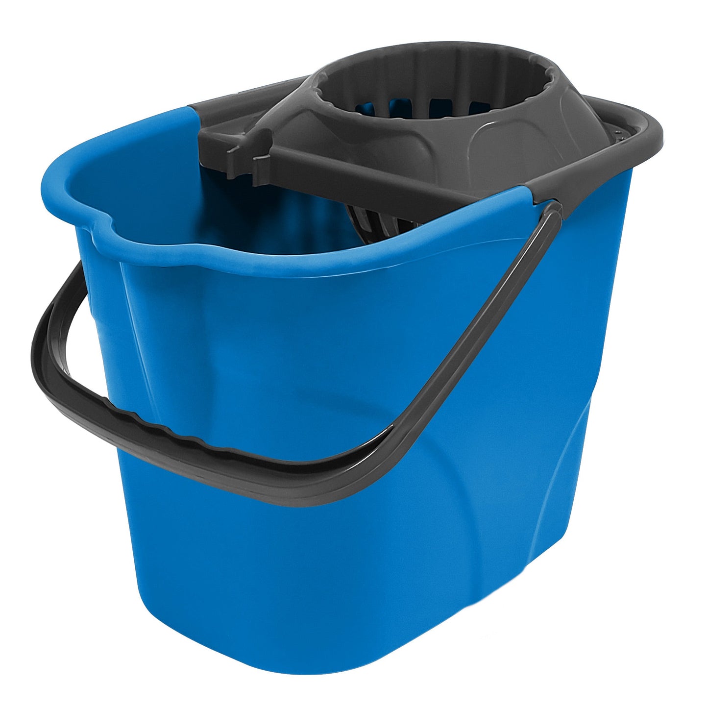 Mop Bucket In 2 Part With Strainer Red/Green/Blue/Dark Grey - Sallivo