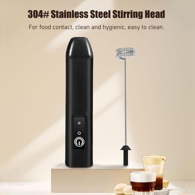 3 - Speed Wireless Charging Milk Frother, Coffee Mixer & Egg Beater - Sallivo