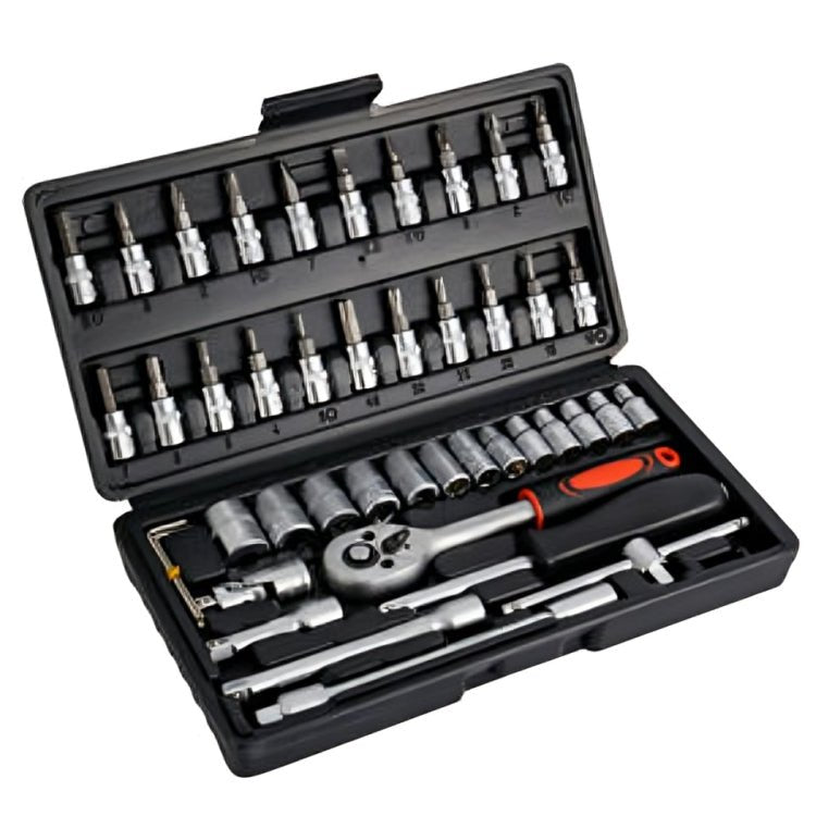 46Pcs Socket Wrench Set – Auto Repair Tool Kit - Sallivo