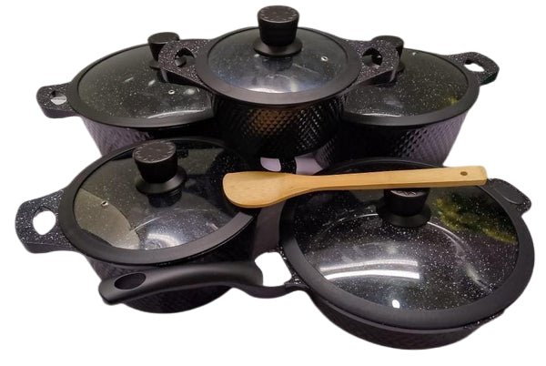 Bosch Non Stick Pots/11pc Cookware with Silicone lid covers - Sallivo