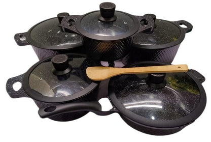 Bosch Non Stick Pots/11pc Cookware with Silicone lid covers - Sallivo