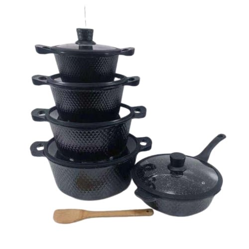 Bosch Non Stick Pots/11pc Cookware with Silicone lid covers - Sallivo