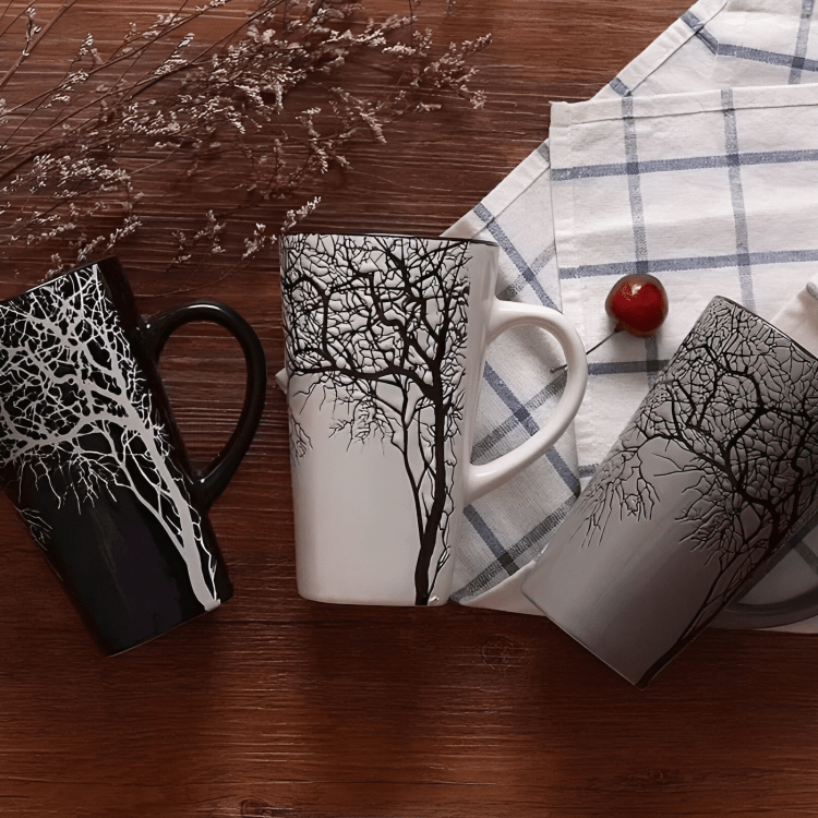 Ceramic Mugs For Tea/Coffee Set(6) - Sallivo