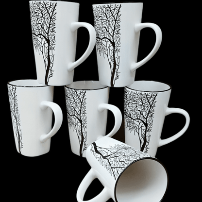 Ceramic Mugs For Tea/Coffee Set(6) - Sallivo