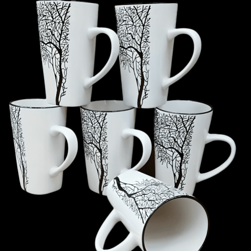 Ceramic Mugs For Tea/Coffee Set(6) - Sallivo