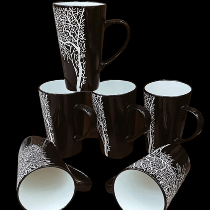 Ceramic Mugs For Tea/Coffee Set(6) - Sallivo