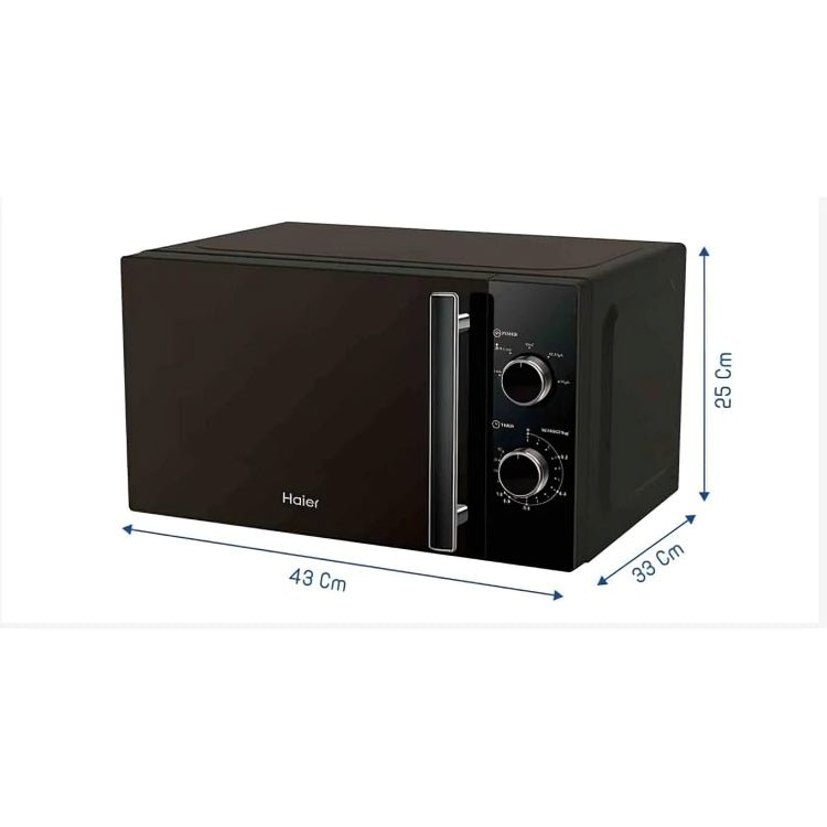 Haier HMW20D - B, 20Litres, 700W Digital Microwave Oven - Black - Sallivo
