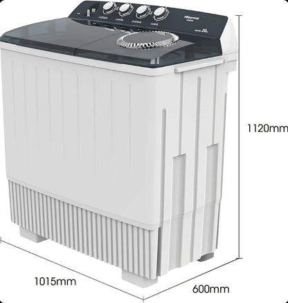 Hisense 20kg Twin Tub Washer WSBE201 Durable - Sallivo