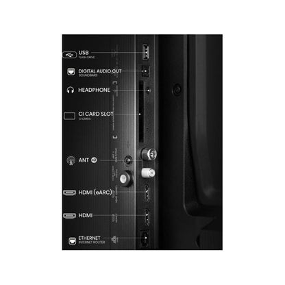Hisense 32 inch A4 Smart TV HD New Model - Black - Sallivo