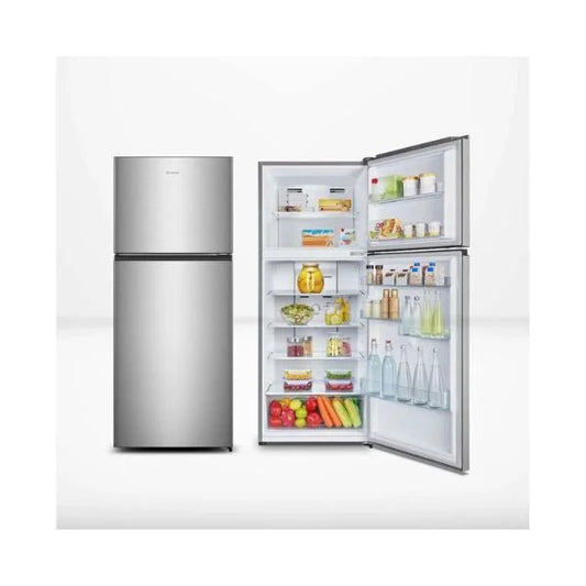 Hisense 424L Double Door Fridge Silver REF418DR – Powerful Cooling - Sallivo