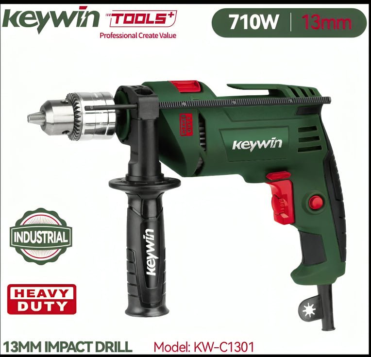 Impact Drill 710W, 13mm Keywin - Sallivo