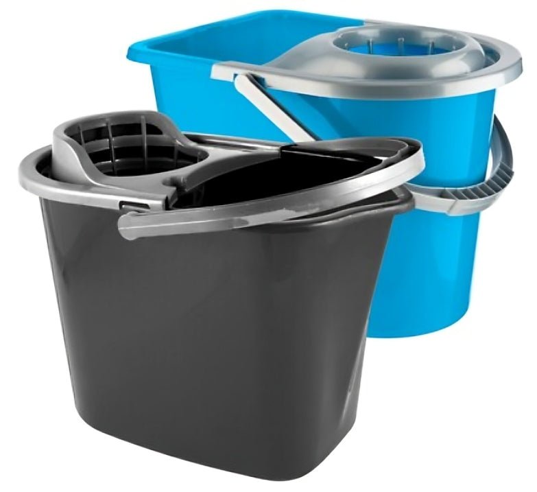 Mop Bucket In 2 Part With Strainer Red/Green/Blue/Dark Grey - Sallivo