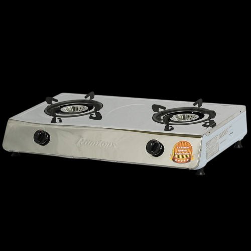 Ramtons RG/544 - Stainless Steel Table Top 2 Burner Gas Cooker - Sallivo
