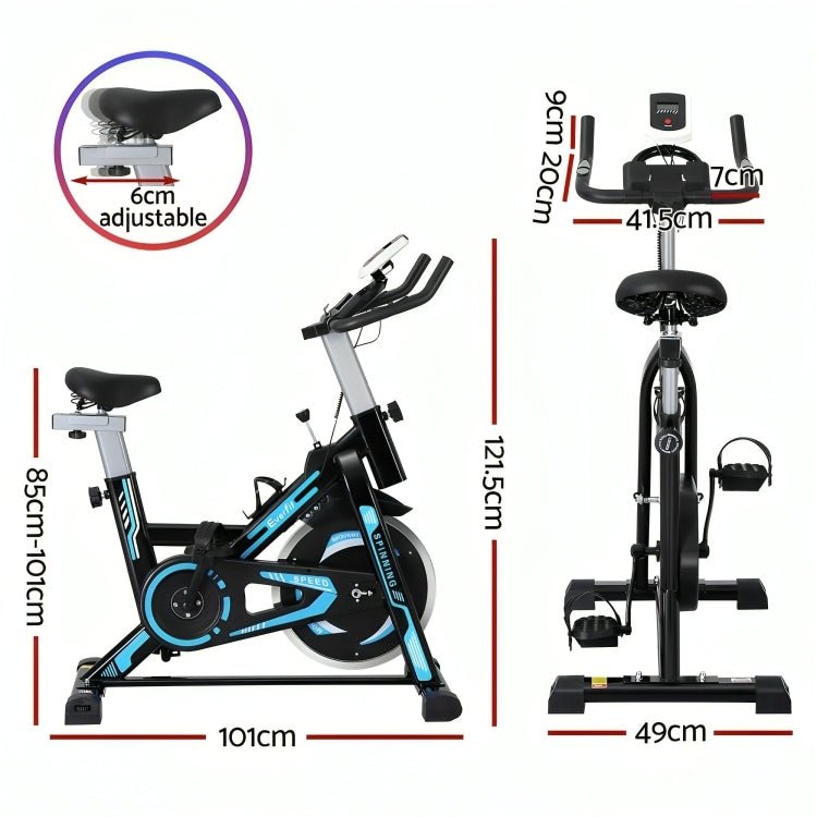 Sport 13kg FlyWheel Indoor Cycling Exercise Spin Bike - Sallivo