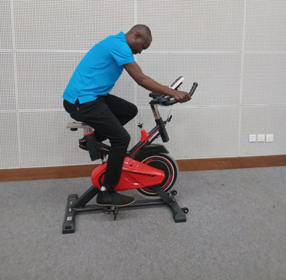 Sportstech SH 100 15kg Flywheel Professional Indoor Cycling Exercise Spin Bike - Sallivo