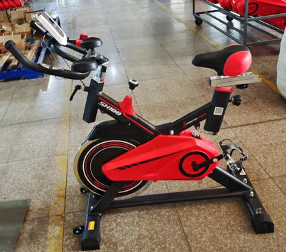 Sportstech SH 100 15kg Flywheel Professional Indoor Cycling Exercise Spin Bike - Sallivo