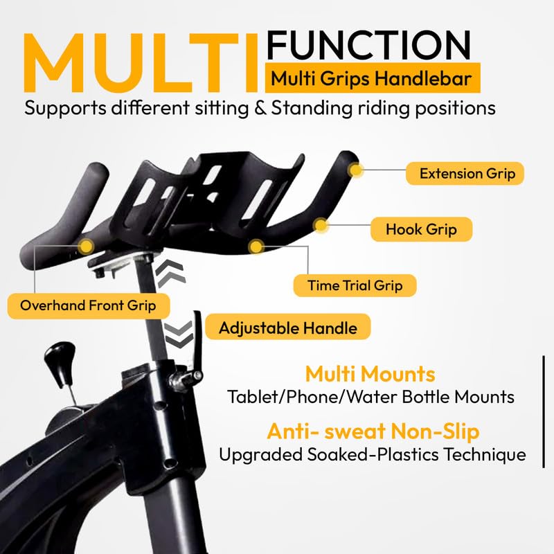 Tactical - 8028 Commercial Magnetic Spin Bike - Sallivo