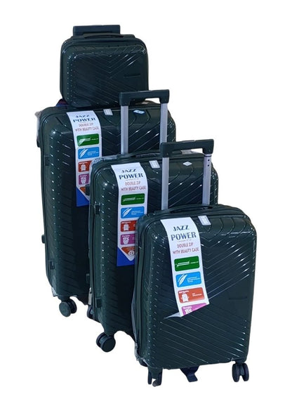 Unbreakable Rubber Suitcase Pp 3 - in - 1 Suitcase set - Sallivo