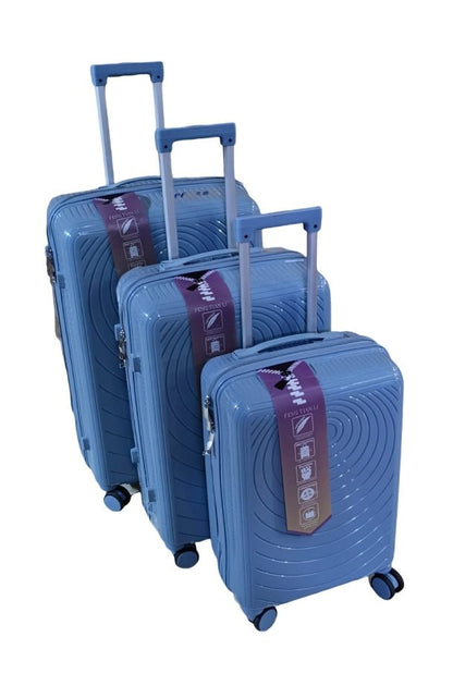Unbreakable Rubber Suitcase Pp 3 - in - 1 Suitcase set - Sallivo